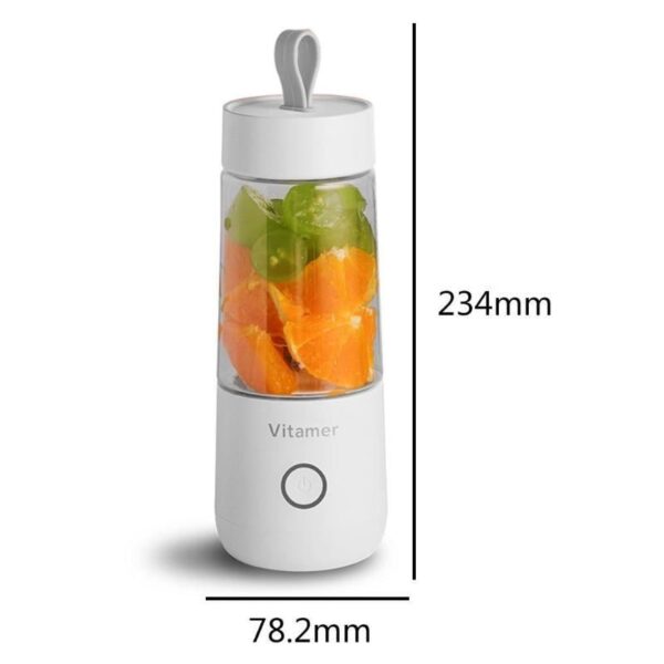 350ml Portable Blender Juicer Electric USB Rechargeable Mixer Smoothie Slushy Cup Juice Blender Bottle USB Charging Kitchen Gadgets - Image 8