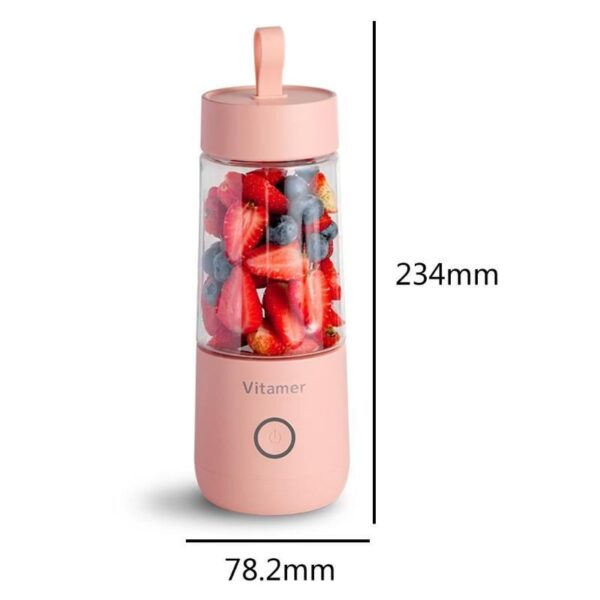 350ml Portable Blender Juicer Electric USB Rechargeable Mixer Smoothie Slushy Cup Juice Blender Bottle USB Charging Kitchen Gadgets - Image 9