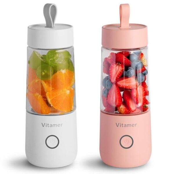 350ml Portable Blender Juicer Electric USB Rechargeable Mixer Smoothie Slushy Cup Juice Blender Bottle USB Charging Kitchen Gadgets - Image 7