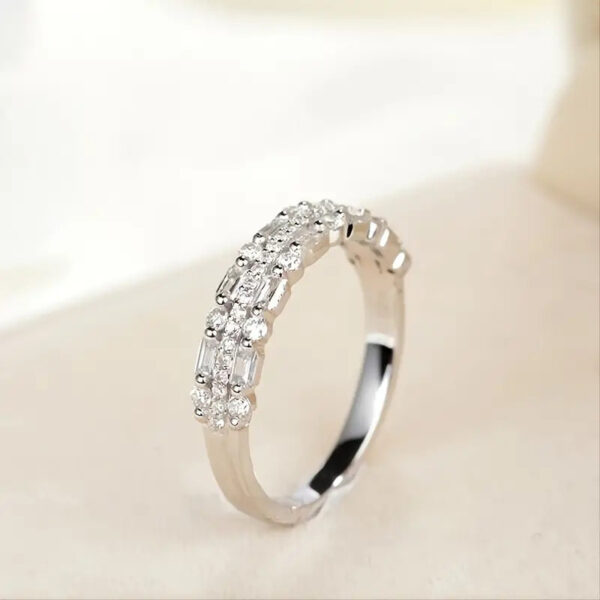 Multilayer Ring Three-layer Fine Circle Line Setting - Image 3