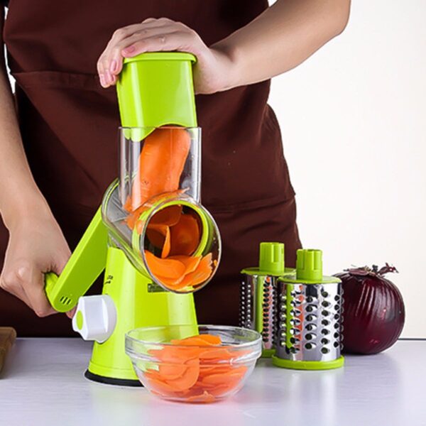 Vegetable Cutter Round Mandoline Slicer Potato Julienne Carrot Grater Cheese